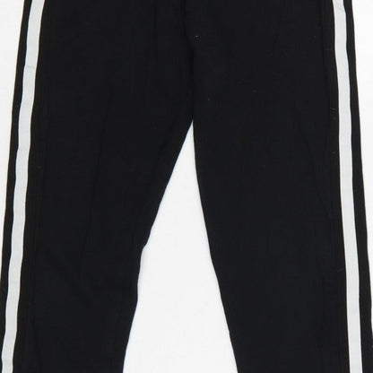 Pineapple Girls Black 11-12 Years Jogger Sweatpants Side Stripe