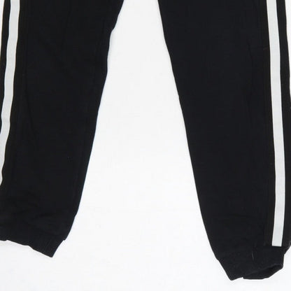 Pineapple Girls Black 11-12 Years Jogger Sweatpants Side Stripe