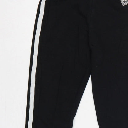 Pineapple Girls Black 11-12 Years Jogger Sweatpants Side Stripe