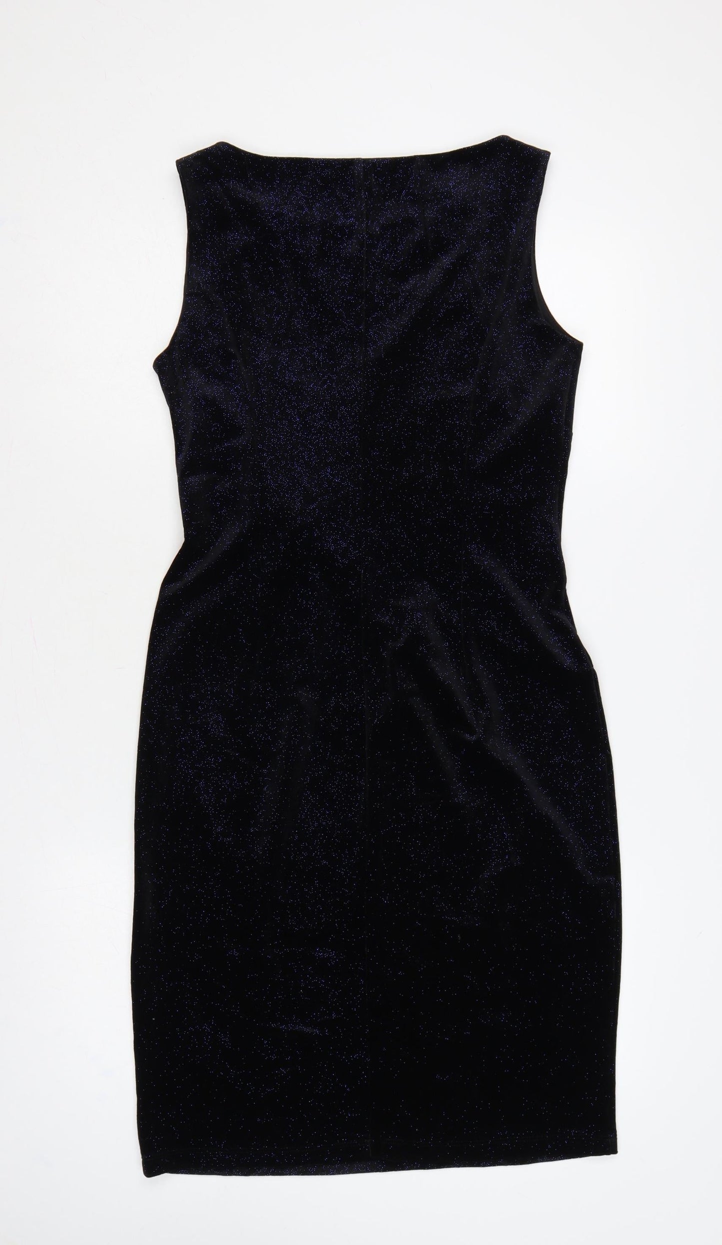 M&Co. Women’s Blue Glitter Bodycon Knee Length Party Dress UK 12