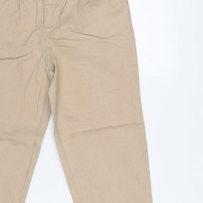 ASOS DESIGN Women’s Beige Petite UK 6 Tapered Chino Trousers