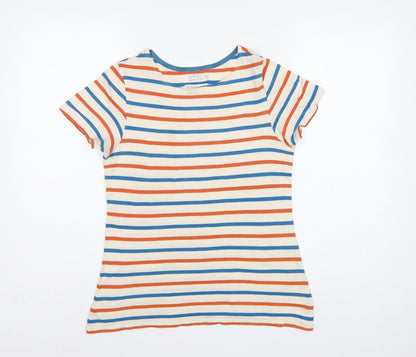 Seasalt Women Multicoloured UK 10 Sailor Striped Organic Cotton T-Shirt
