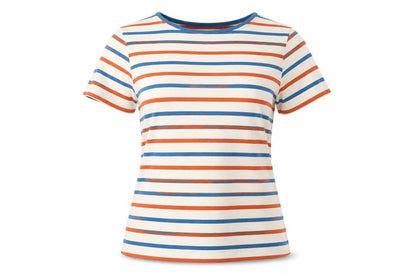 Seasalt Women Multicoloured UK 10 Sailor Striped Organic Cotton T-Shirt