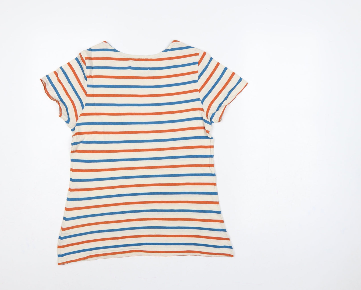 Seasalt Women Multicoloured UK 10 Sailor Striped Organic Cotton T-Shirt