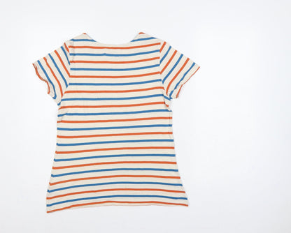 Seasalt Women Multicoloured UK 10 Sailor Striped Organic Cotton T-Shirt