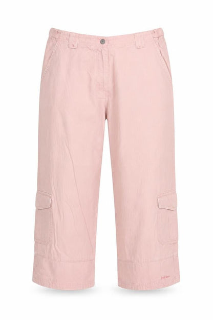 Fat Face Women Pink UK 12 Cotton Cargo Capri Trousers Pockets