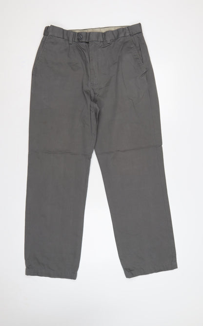 Marks & Spencer Men’s Grey 34/30 Blue Harbour Classic Chino Trousers