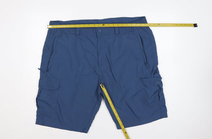 Mountain Warehouse Mens Blue Size 42 Lightweight Cargo Shorts