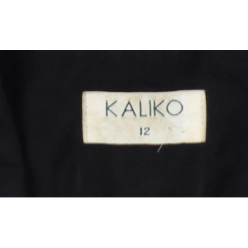 Kaliko Women’s Black Size 12 Tailored Single-Breasted Blazer Jacket