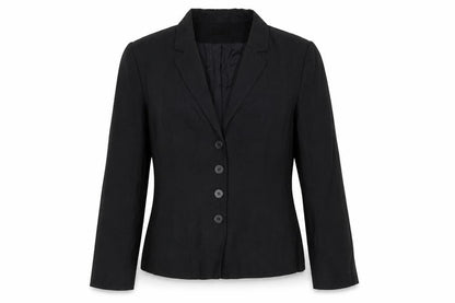 Kaliko Women’s Black Size 12 Tailored Single-Breasted Blazer Jacket
