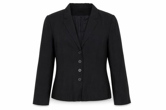 Kaliko Women’s Black Size 12 Tailored Single-Breasted Blazer Jacket