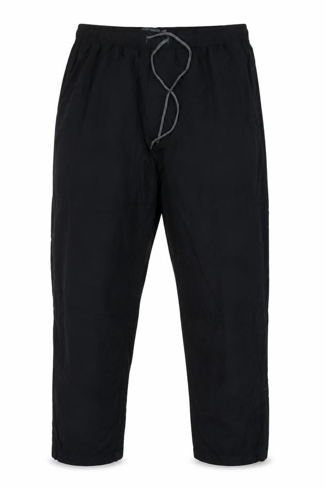 Marks & Spencer Men Black 38W 29L Drawstring Cotton Trousers