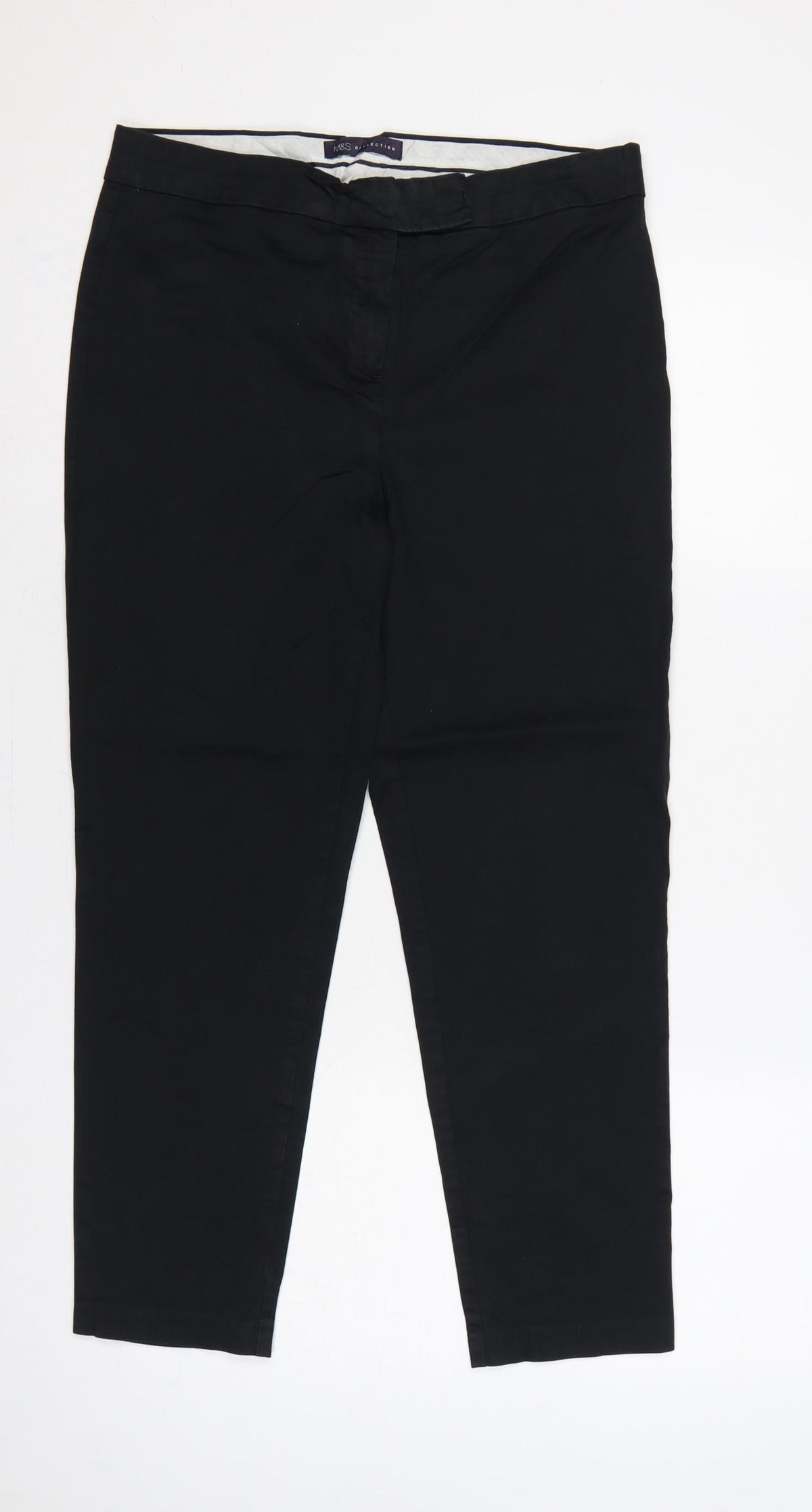 Marks and Spencer Women’s Black Size 12 Tapered Work Trousers