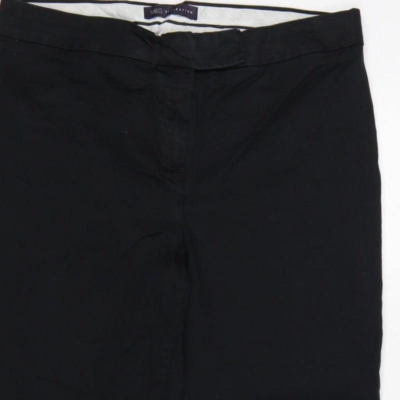 Marks and Spencer Women’s Black Size 12 Tapered Work Trousers