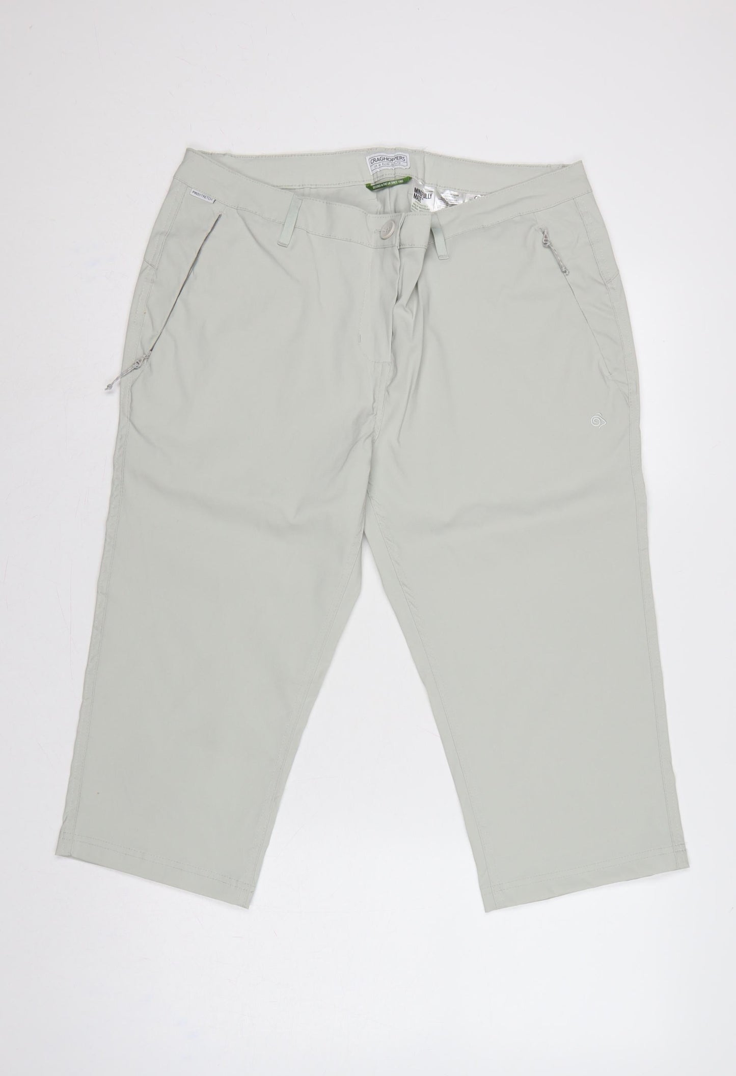 Craghoppers Women’s Grey UK 16 Cropped Stretch Travel Trousers