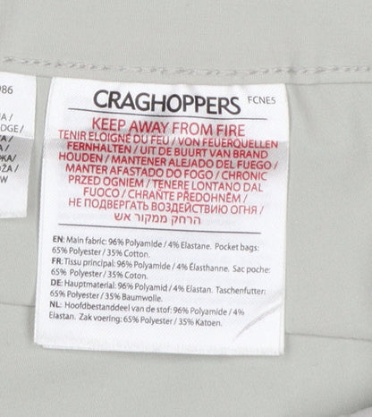 Craghoppers Women’s Grey UK 16 Cropped Stretch Travel Trousers