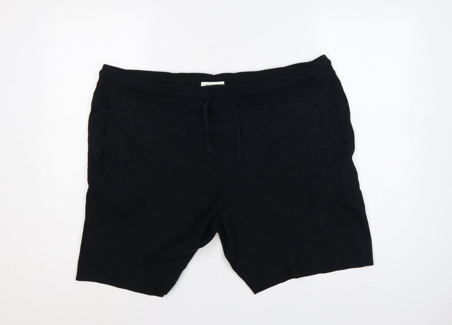Autograph Men’s Black 3XL Cotton Modal Drawstring Sweat Shorts