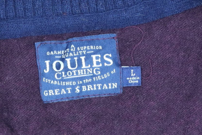 Joules Women Red S Wool Blend 1/4 Zip High Neck Knit Jumper