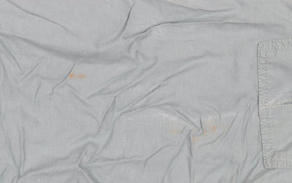 My Tribe Women's Blue UK 8 Linen Cargo Trousers Drawstring Pockets
