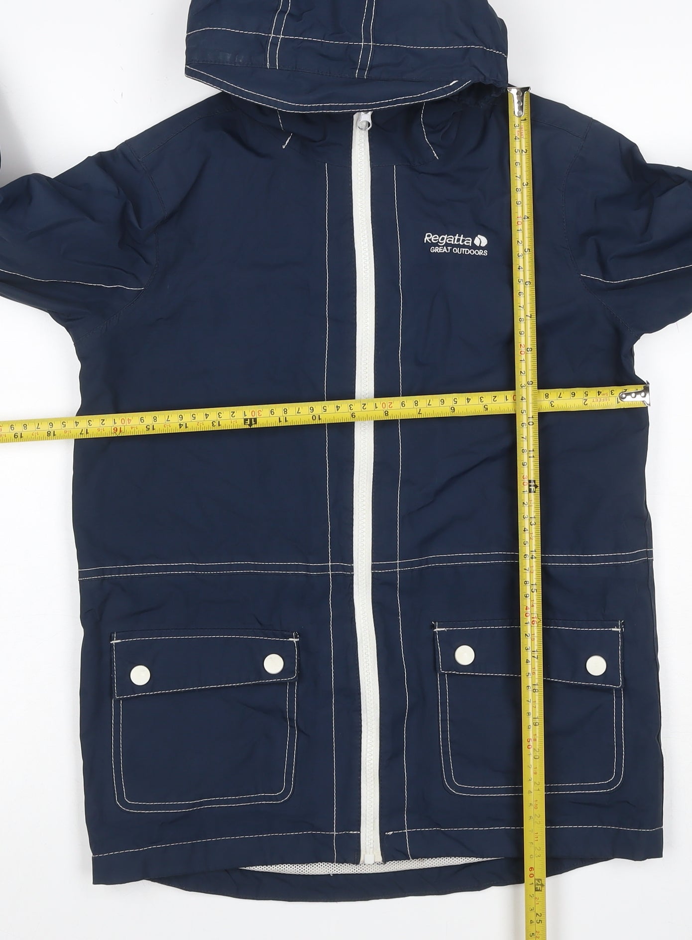 Regatta Boys Blue 11-12 Years Hooded Waterproof Rain Jacket