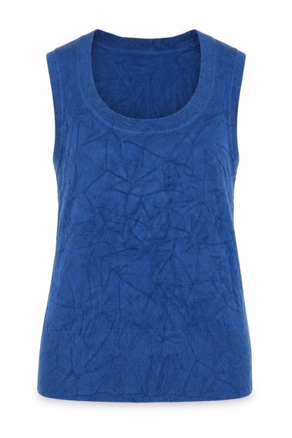 Next Women’s Blue UK 14 Sleeveless Scoop Neck Knit Jumper Vest
