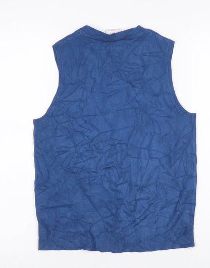 Next Women’s Blue UK 14 Sleeveless Scoop Neck Knit Jumper Vest