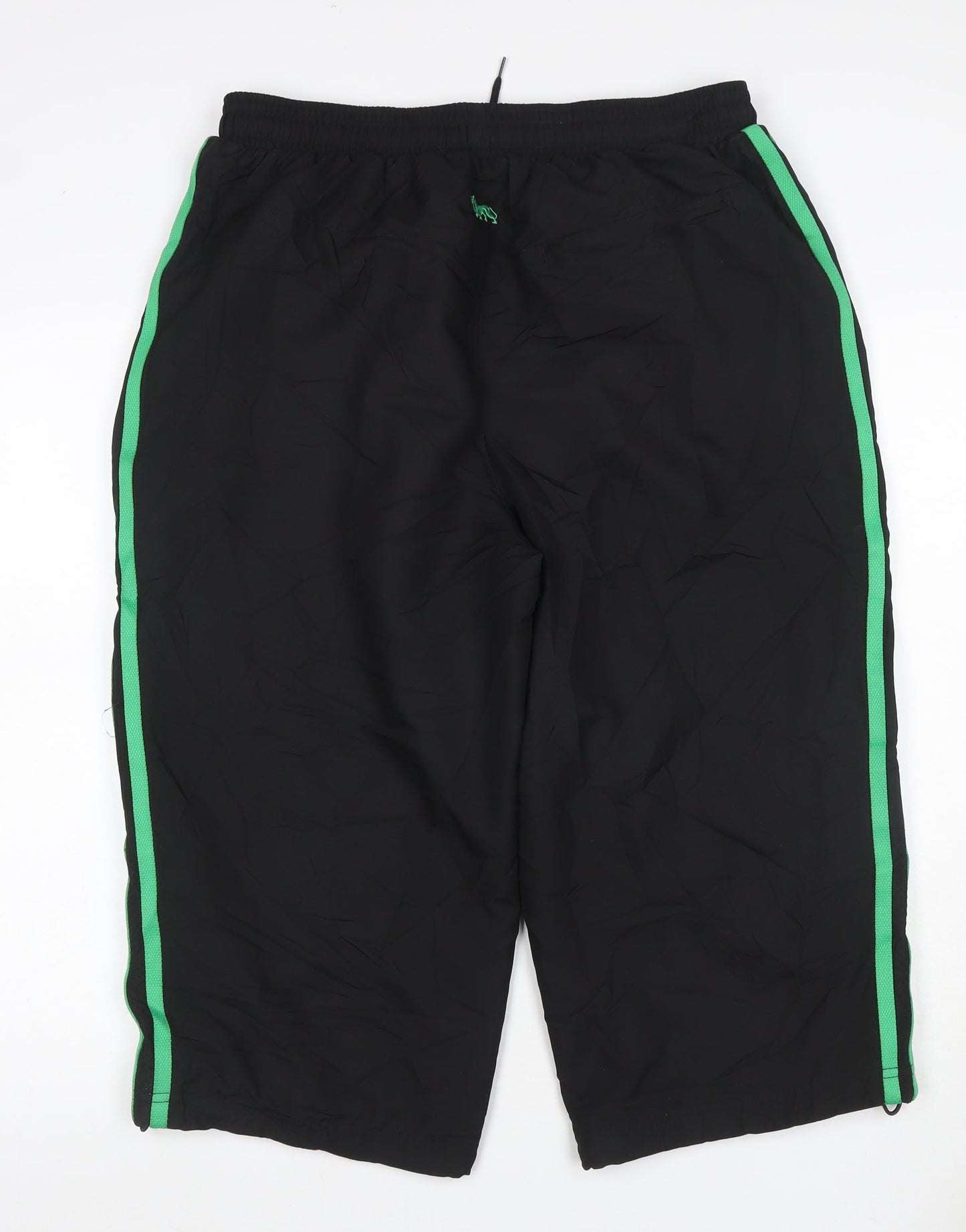 Lonsdale Men’s Black Green XL Track Pants Polyester Drawstring