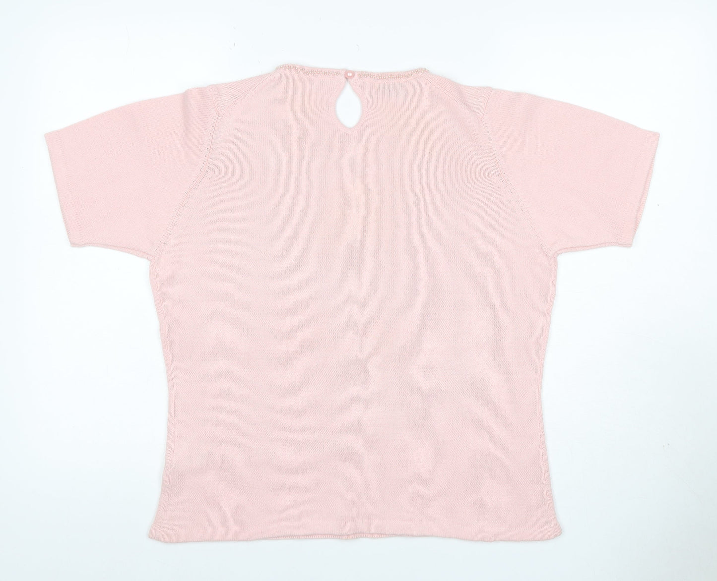 Honor Millburn at EWM Women’s Pink Size 14 Cable Knit Beaded Jumper