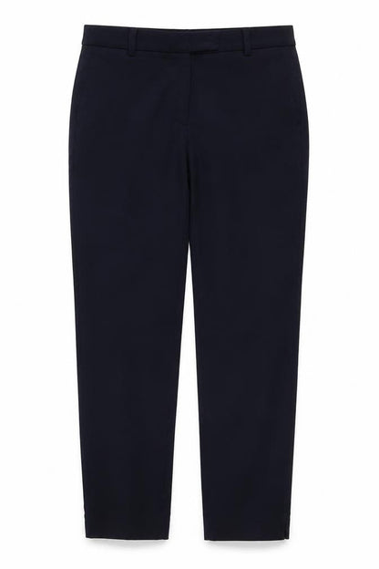 Marks & Spencer Women Blue UK 10 Regular Tailored Straight Trousers