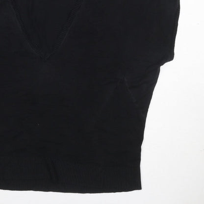 Hobbs Women Black Size M Basic Knit V-Neck Sleeveless Tank Top
