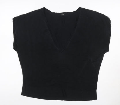 Hobbs Women Black Size M Basic Knit V-Neck Sleeveless Tank Top