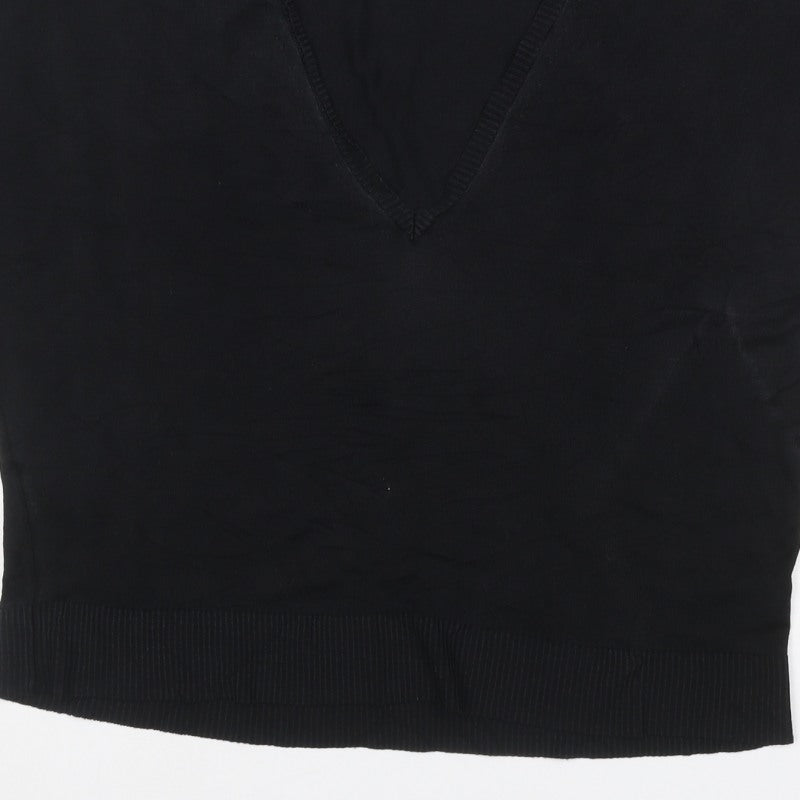 Hobbs Women Black Size M Basic Knit V-Neck Sleeveless Tank Top