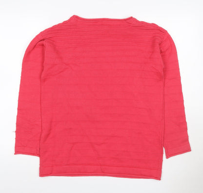 Crew Clothing Women’s Pink Size 14 Cotton Blend Crew Neck Jumper