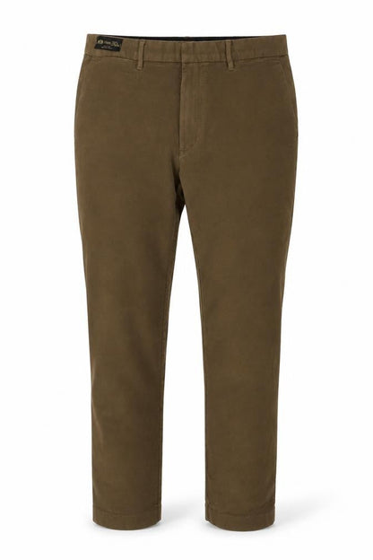Marks & Spencer Men Brown 38x29 Regular Straight Chino Trousers