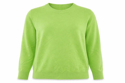 Marks and Spencer Women Green L Cashmere Crew Neck Pullover Jumper