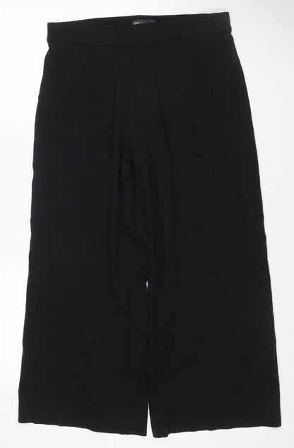 Marks and Spencer Women Black Size 16 Short Straight Leg Trousers