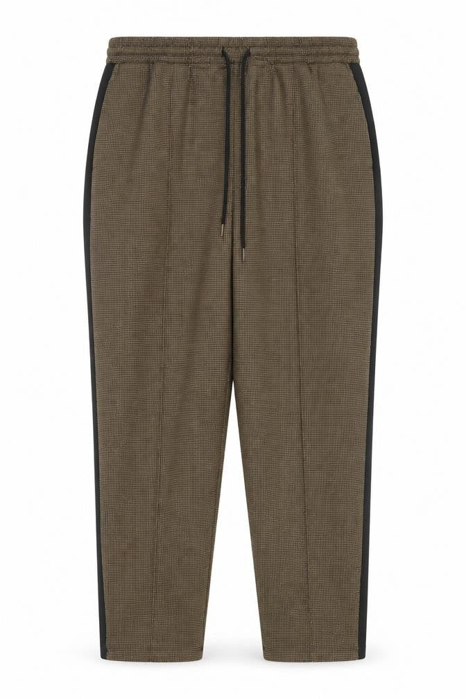 Marks and Spencer Women’s Brown Size 20 Regular Houndstooth Jogger Trousers