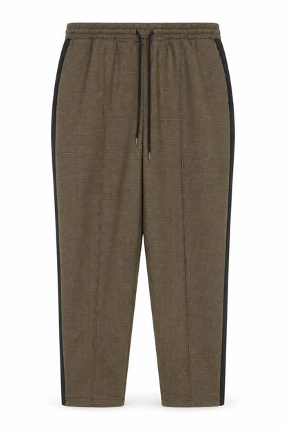 Marks and Spencer Women’s Brown Size 20 Regular Houndstooth Jogger Trousers