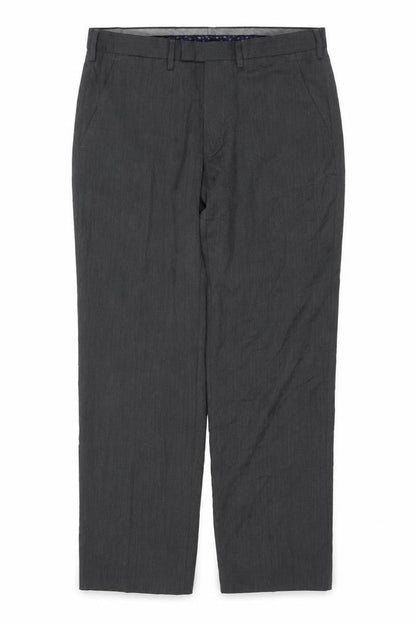 Marks & Spencer Men's Grey 34S Regular Wool Blend Dress Trousers