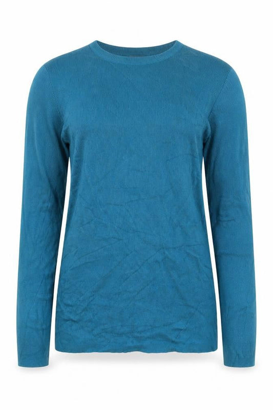Red Herring Women’s Blue Cashmere Crew Neck Jumper UK 12 Long Sleeve