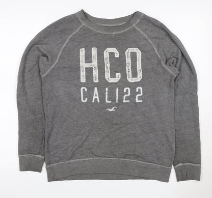 Hollister Women’s Grey XS Pullover Sweatshirt HCO Cali 22 Lace Logo