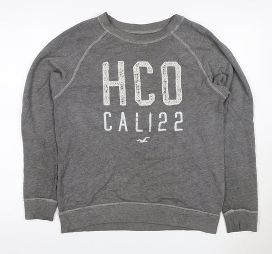 Hollister Women’s Grey XS Pullover Sweatshirt HCO Cali 22 Lace Logo
