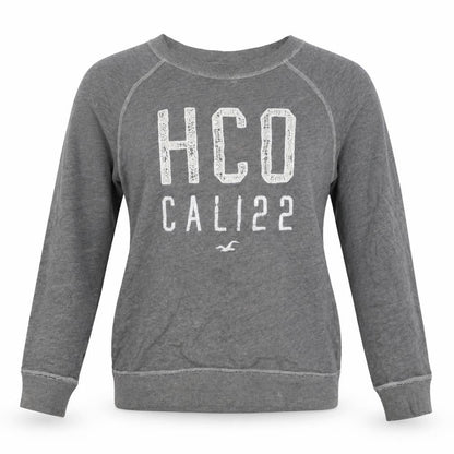 Hollister Women’s Grey XS Pullover Sweatshirt HCO Cali 22 Lace Logo