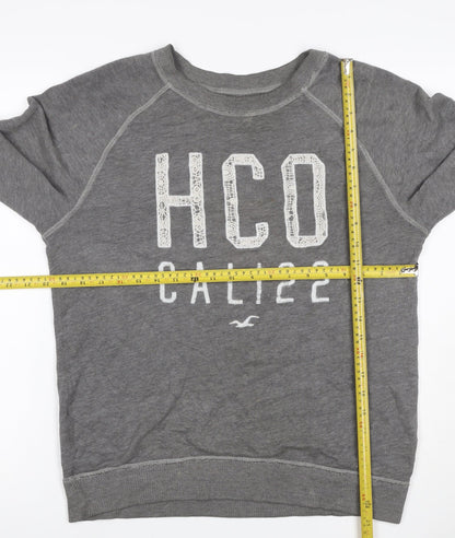 Hollister Women’s Grey XS Pullover Sweatshirt HCO Cali 22 Lace Logo