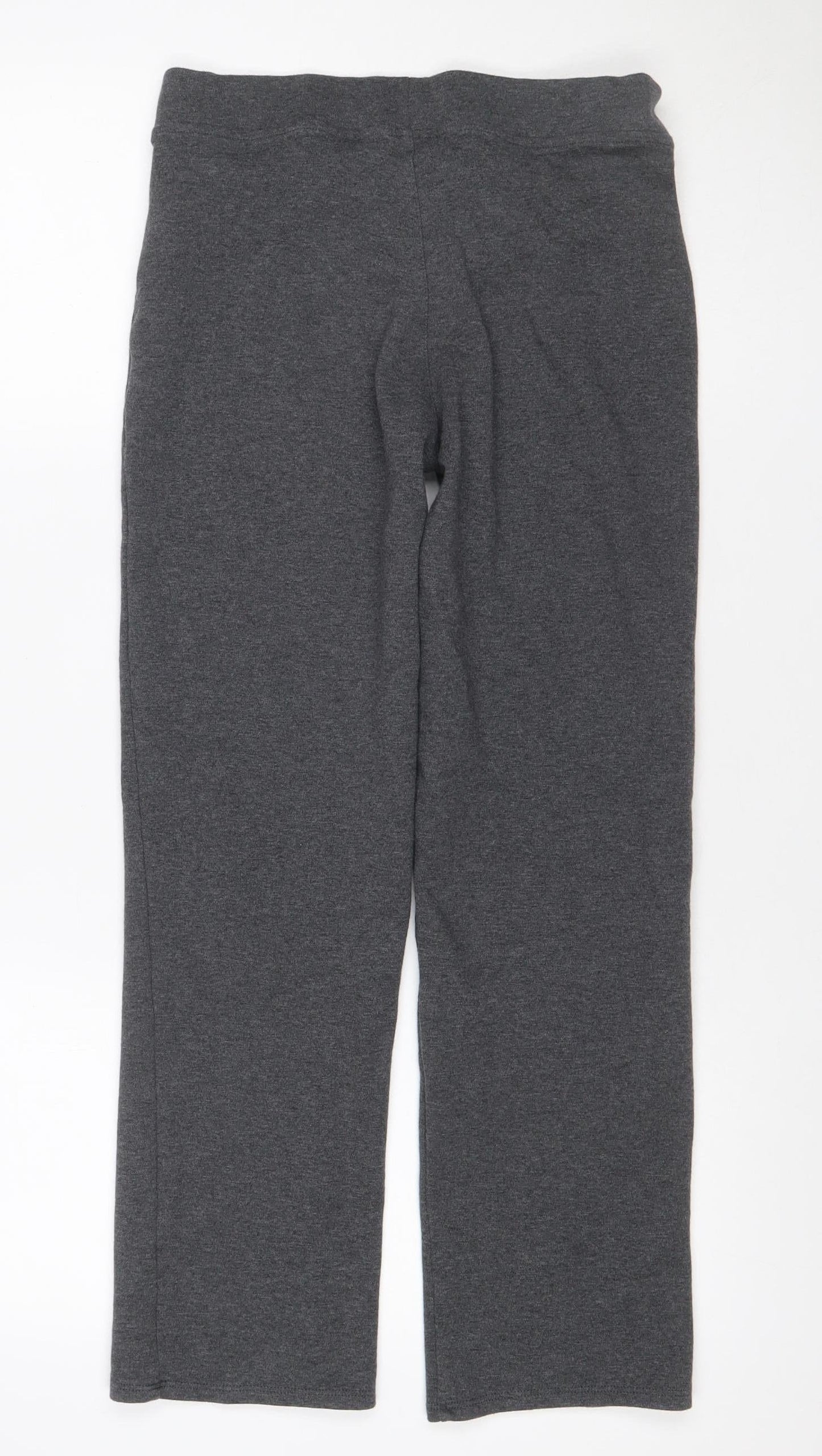 Marks and Spencer Teens Grey Size 12 Cotton Blend Jogger Trousers