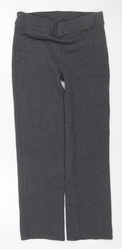 Marks and Spencer Teens Grey Size 12 Cotton Blend Jogger Trousers