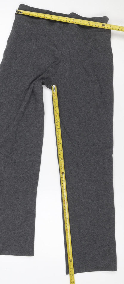 Marks and Spencer Teens Grey Size 12 Cotton Blend Jogger Trousers