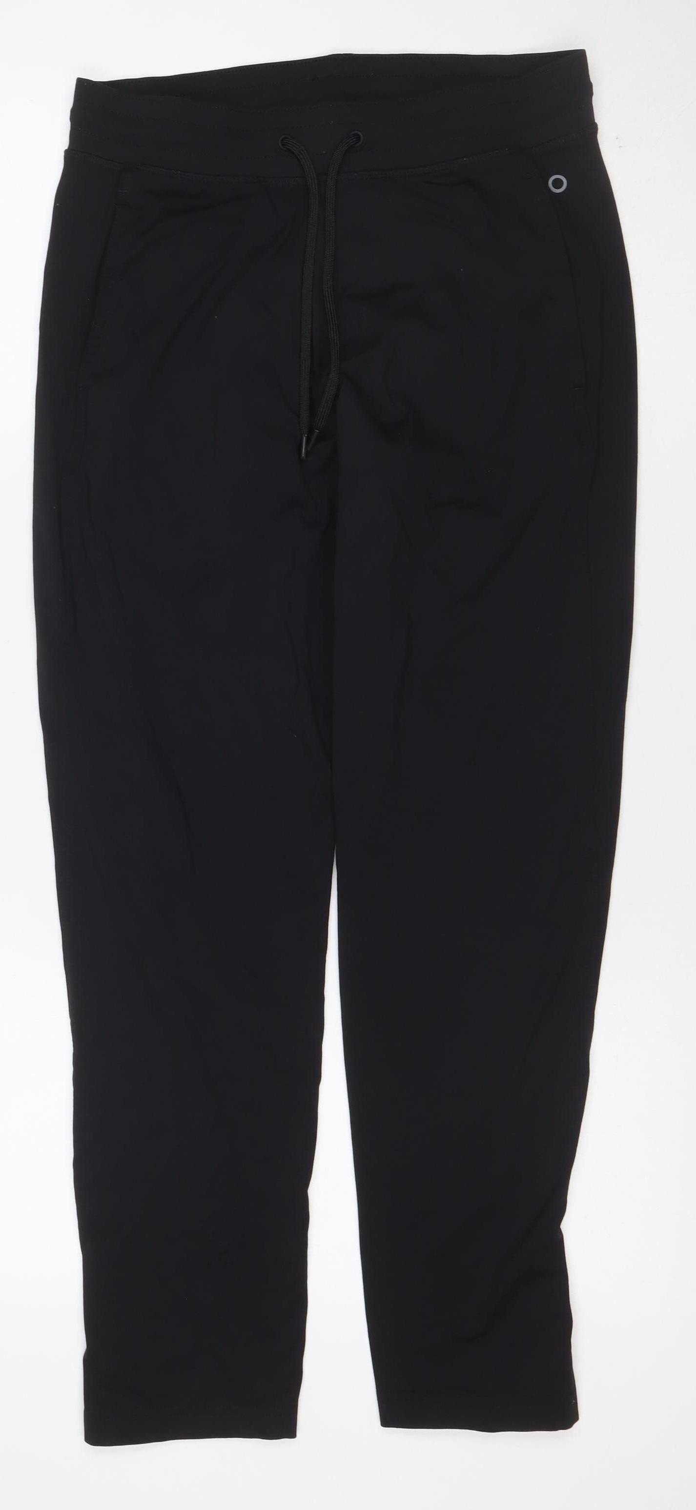 M&S Goodmove Women’s Black S Tapered Jogger Activewear Trousers