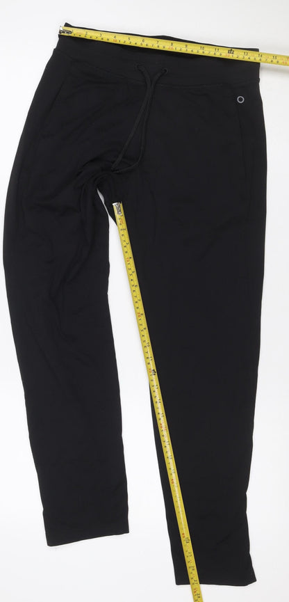 M&S Goodmove Women’s Black S Tapered Jogger Activewear Trousers