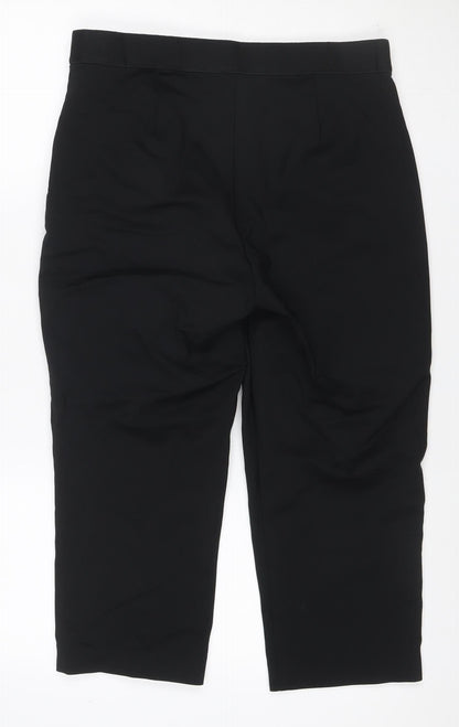 M&S Collection Women’s Black Size 14 Stretch Straight Work Trousers